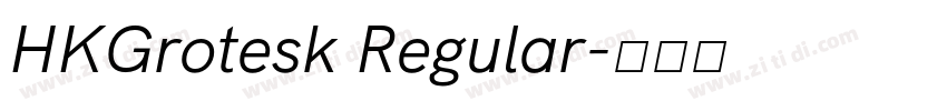 HKGrotesk Regular字体转换